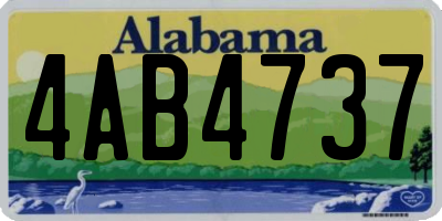 AL license plate 4AB4737