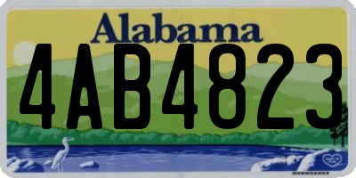 AL license plate 4AB4823