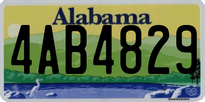 AL license plate 4AB4829