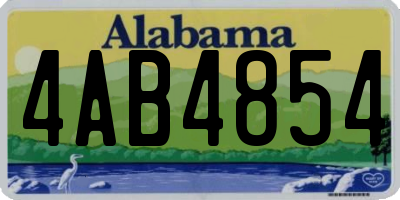 AL license plate 4AB4854