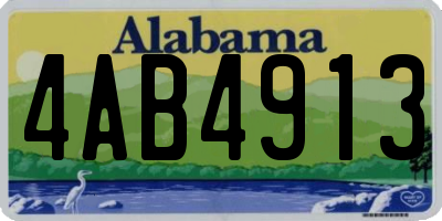AL license plate 4AB4913