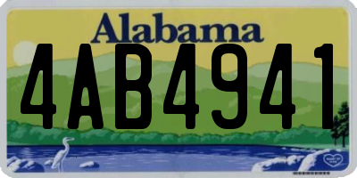 AL license plate 4AB4941