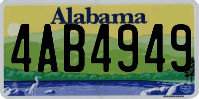 AL license plate 4AB4949