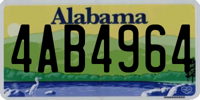 AL license plate 4AB4964