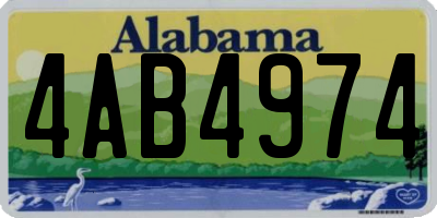 AL license plate 4AB4974