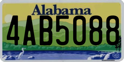 AL license plate 4AB5088