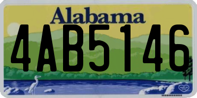 AL license plate 4AB5146