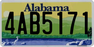AL license plate 4AB5171
