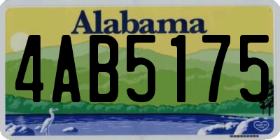 AL license plate 4AB5175