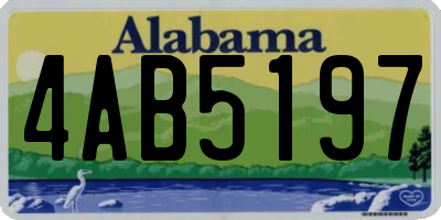 AL license plate 4AB5197