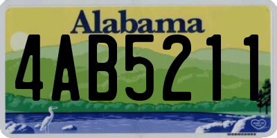 AL license plate 4AB5211