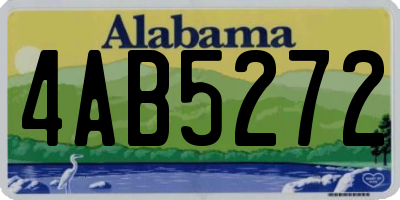 AL license plate 4AB5272