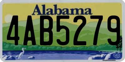 AL license plate 4AB5279