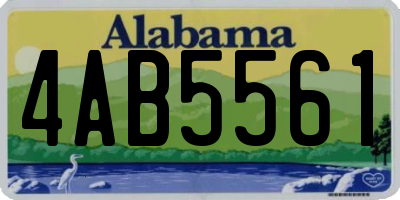 AL license plate 4AB5561