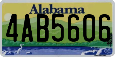 AL license plate 4AB5606
