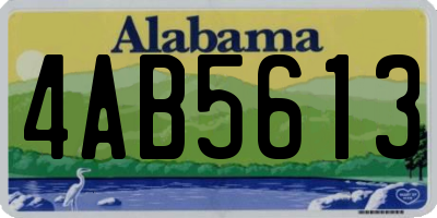 AL license plate 4AB5613