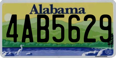 AL license plate 4AB5629