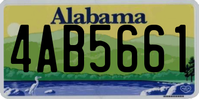 AL license plate 4AB5661