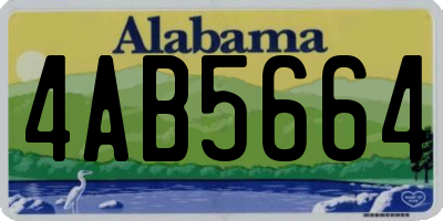 AL license plate 4AB5664