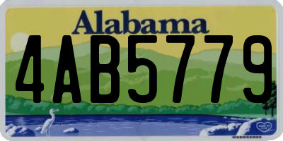 AL license plate 4AB5779
