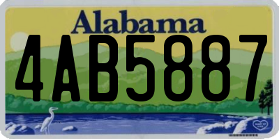 AL license plate 4AB5887