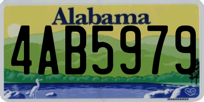 AL license plate 4AB5979
