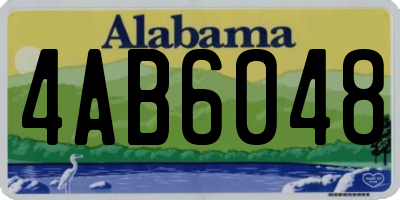 AL license plate 4AB6048
