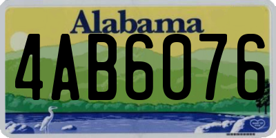 AL license plate 4AB6076