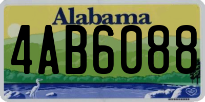 AL license plate 4AB6088