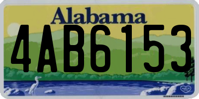 AL license plate 4AB6153