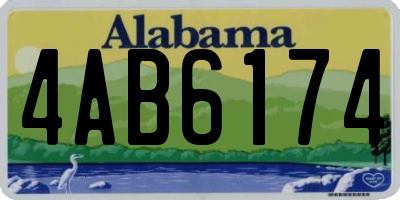 AL license plate 4AB6174