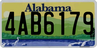 AL license plate 4AB6179