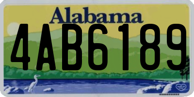 AL license plate 4AB6189