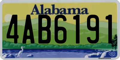 AL license plate 4AB6191
