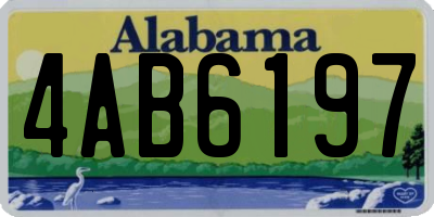 AL license plate 4AB6197