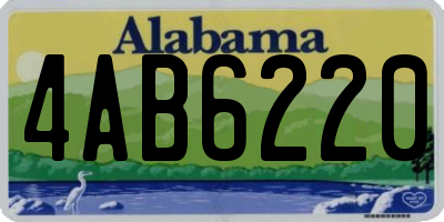 AL license plate 4AB6220