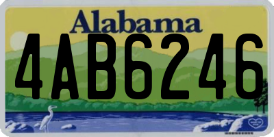AL license plate 4AB6246