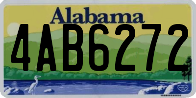 AL license plate 4AB6272