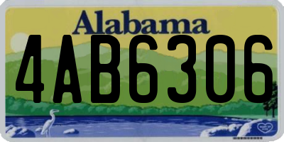 AL license plate 4AB6306