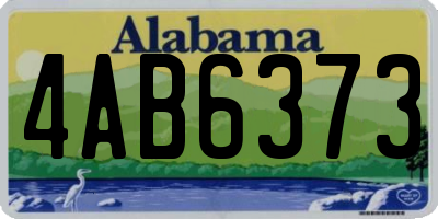 AL license plate 4AB6373