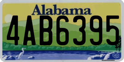AL license plate 4AB6395