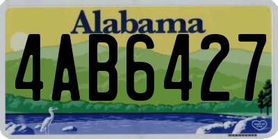 AL license plate 4AB6427