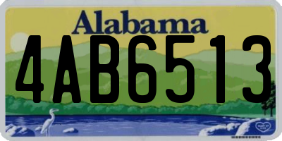 AL license plate 4AB6513