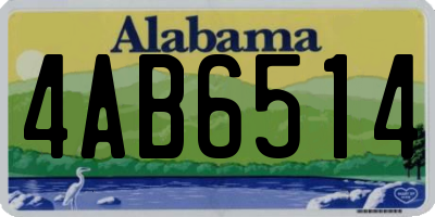 AL license plate 4AB6514
