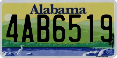 AL license plate 4AB6519