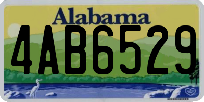 AL license plate 4AB6529