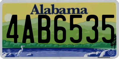 AL license plate 4AB6535