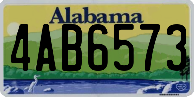 AL license plate 4AB6573