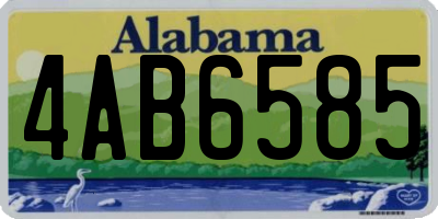 AL license plate 4AB6585