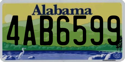 AL license plate 4AB6599
